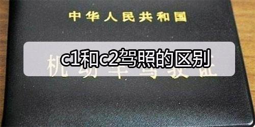 c2驾照可以开什么车(c1和c2驾照的区别驾照能开什么车)