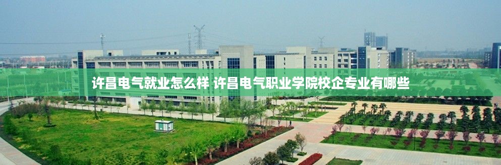 许昌电气就业怎么样 许昌电气职业学院校企专业有哪些