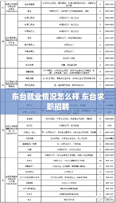 东台就业情况怎么样 东台求职招聘