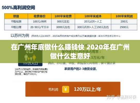 在广州年底做什么赚钱快 2020年在广州做什么生意好