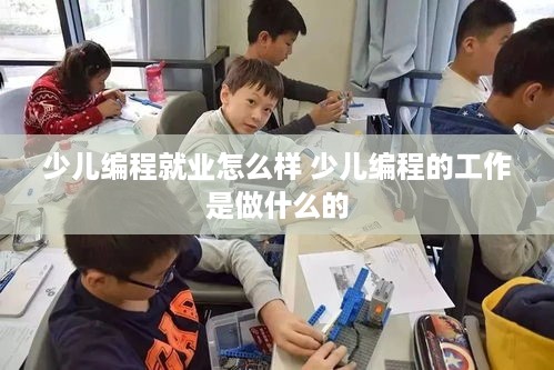 少儿编程就业怎么样 少儿编程的工作是做什么的