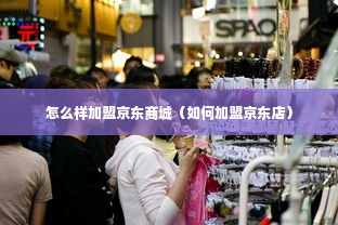 怎么样加盟京东商城（如何加盟京东店）