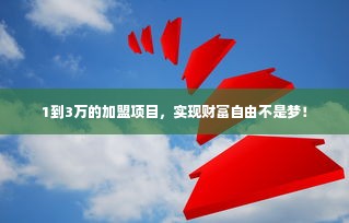 1到3万的加盟项目，实现财富自由不是梦！