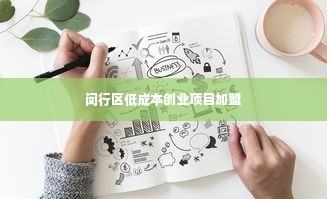 闵行区低成本创业项目加盟