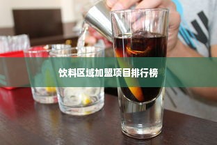 饮料区域加盟项目排行榜