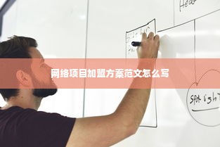 网络项目加盟方案范文怎么写