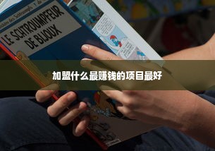 加盟什么最赚钱的项目最好