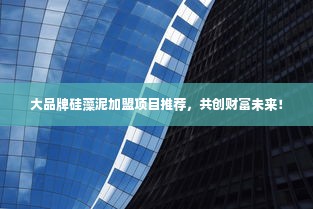 大品牌硅藻泥加盟项目推荐，共创财富未来！