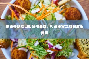 东莞餐饮项目加盟招商网，打造美食之都的财富传奇