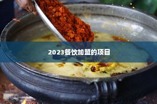 2023餐饮加盟的项目