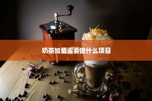 奶茶加盟需要做什么项目