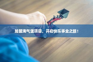 加盟淘气堡项目，开启快乐事业之旅！