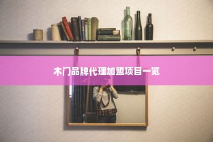 木门品牌代理加盟项目一览