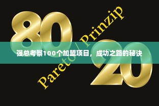 强总考察100个加盟项目，成功之路的秘诀