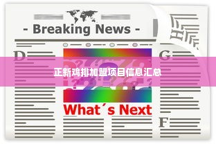 正新鸡排加盟项目信息汇总