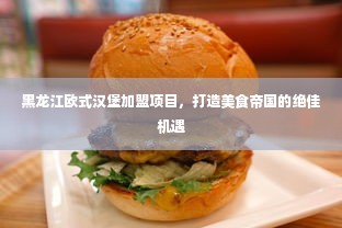 黑龙江欧式汉堡加盟项目，打造美食帝国的绝佳机遇