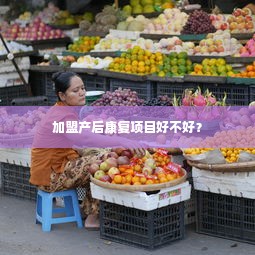 加盟产后康复项目好不好？