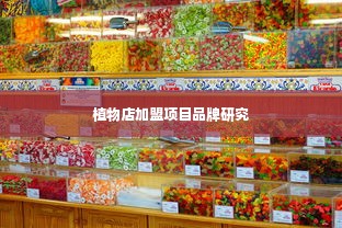 植物店加盟项目品牌研究