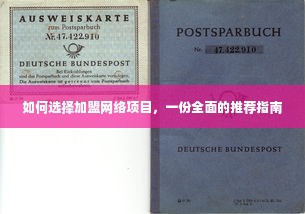 如何选择加盟网络项目，一份全面的推荐指南