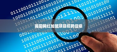 揭阳网红加盟项目招聘信息