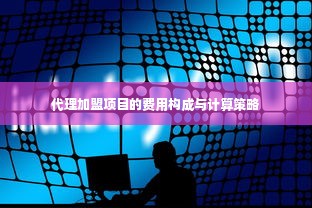 代理加盟项目的费用构成与计算策略