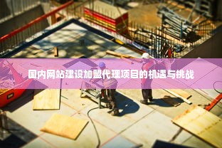 国内网站建设加盟代理项目的机遇与挑战