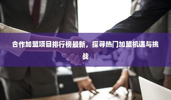 合作加盟项目排行榜最新，探寻热门加盟机遇与挑战