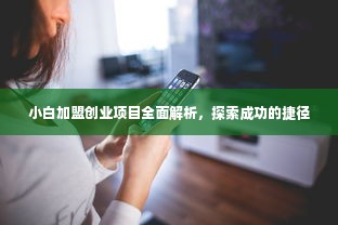 小白加盟创业项目全面解析，探索成功的捷径