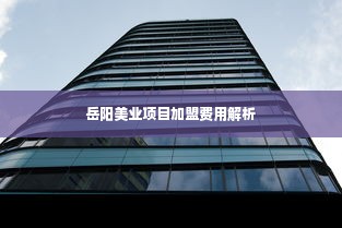 岳阳美业项目加盟费用解析