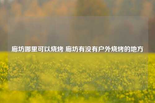 廊坊哪里可以烧烤 廊坊有没有户外烧烤的地方